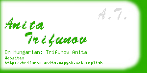 anita trifunov business card